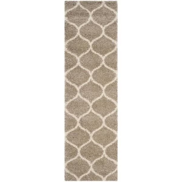 2 ft. - 3 in. x 6 ft. SGH - Hudson Shag Power Loomed Runner Rug - Beige and Ivory, Safavieh, Mfr#: SGH280S-26
